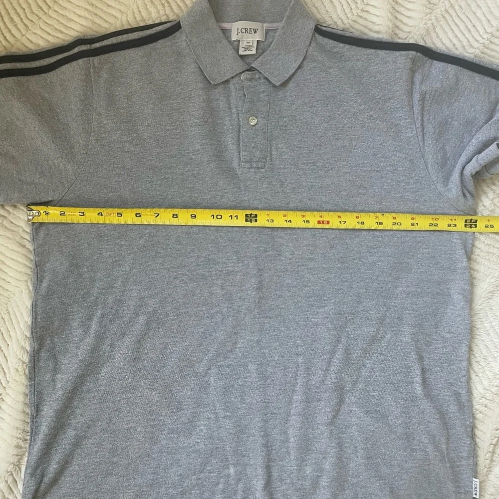 JCREW Short Sleeve Polo Shirt - size medium grey